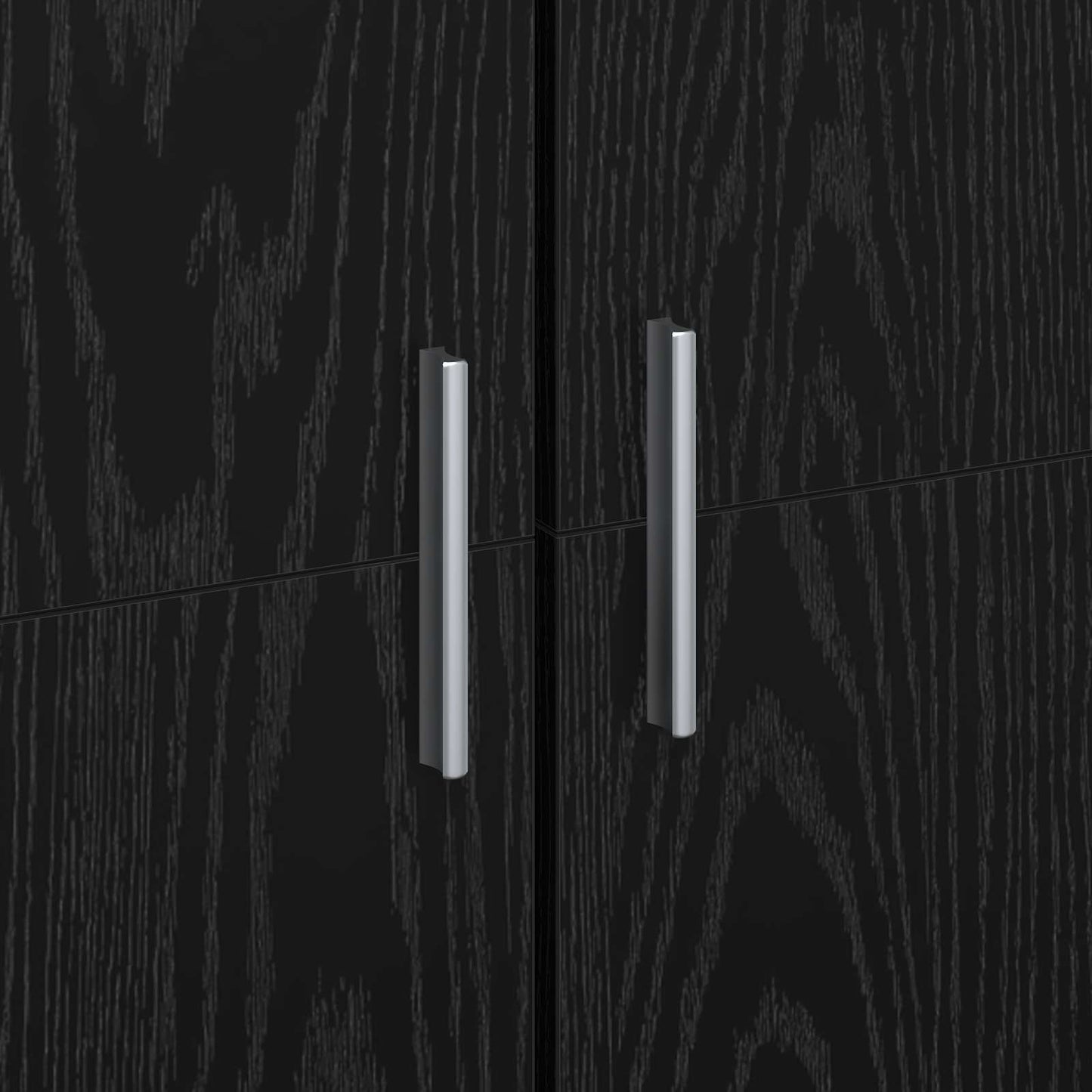 Highboard 70 x 33,5 x 180 cm Konstrueret træ Sort eg