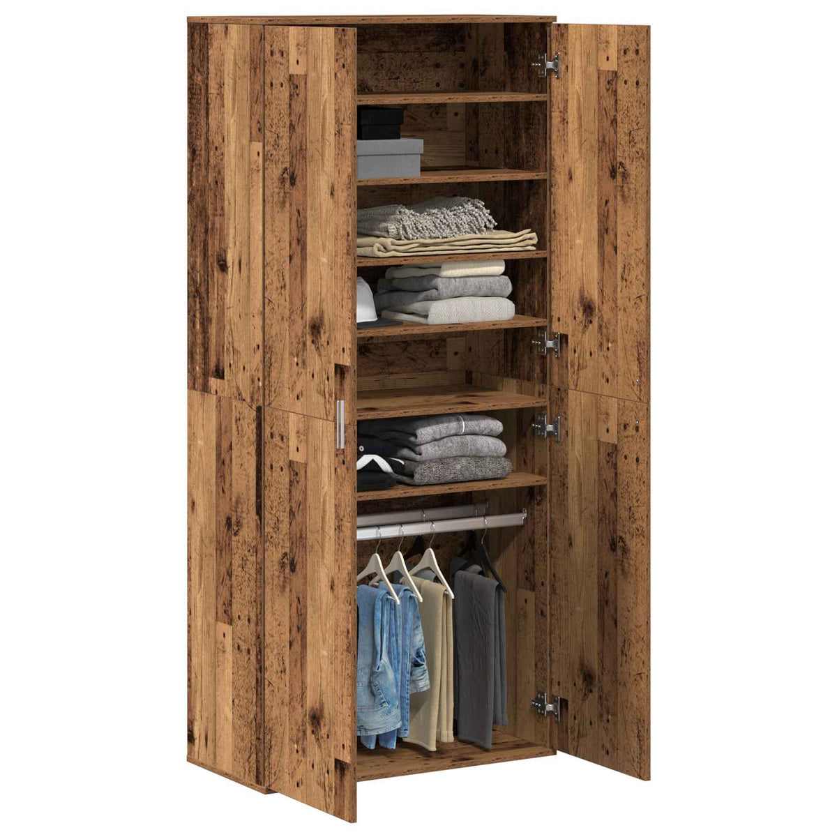 Highboard 80 x 39 x 178 cm Konstrueret træ Gammelt træ