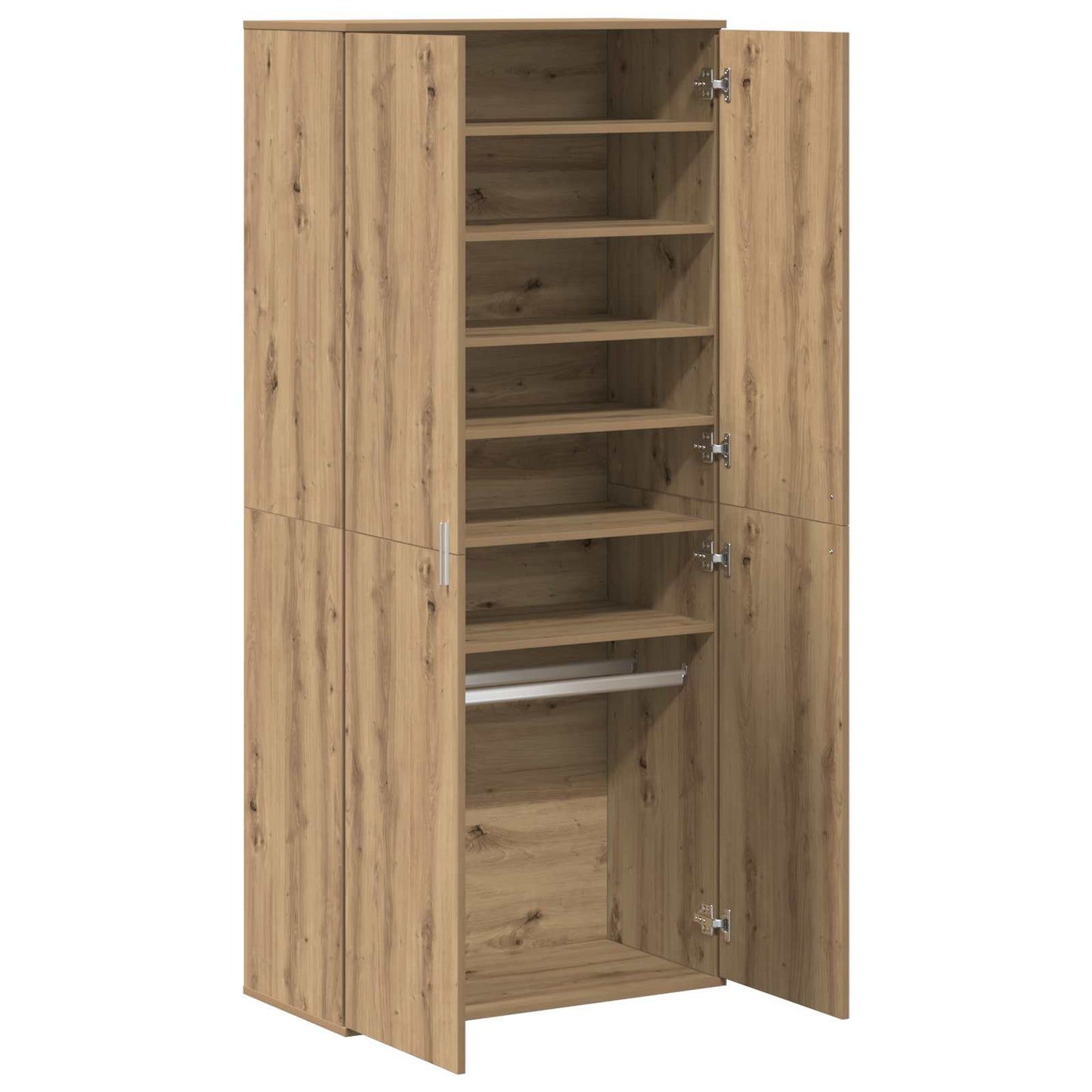 Highboard 80 x 39 x 178 cm Konstrueret træ Artisan-eg