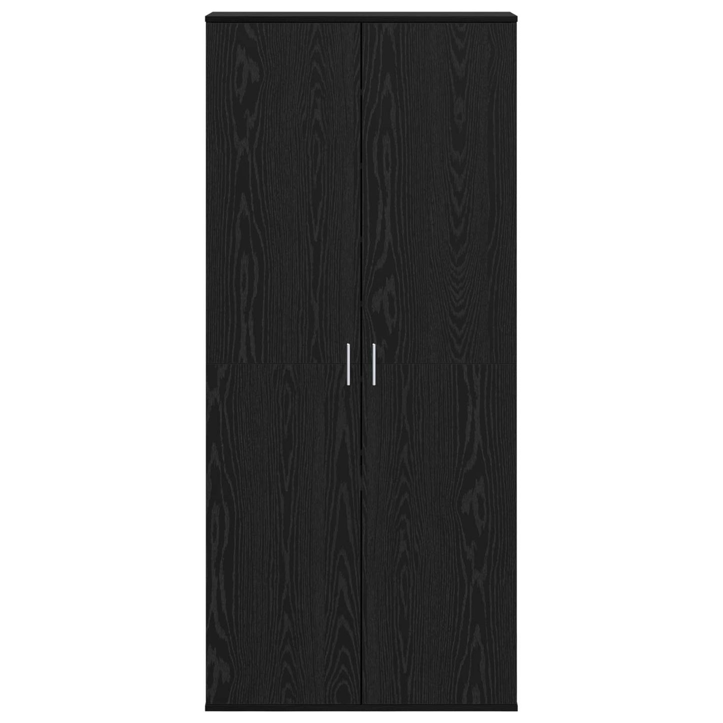 Highboard 80 x 39 x 178 cm Konstrueret træ Sort eg