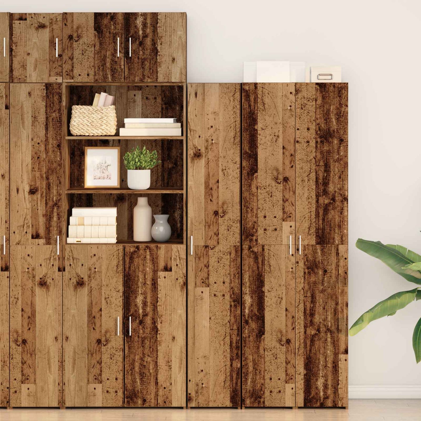 Highboard Gammelt træ 30 x 42,5 x 185 cm