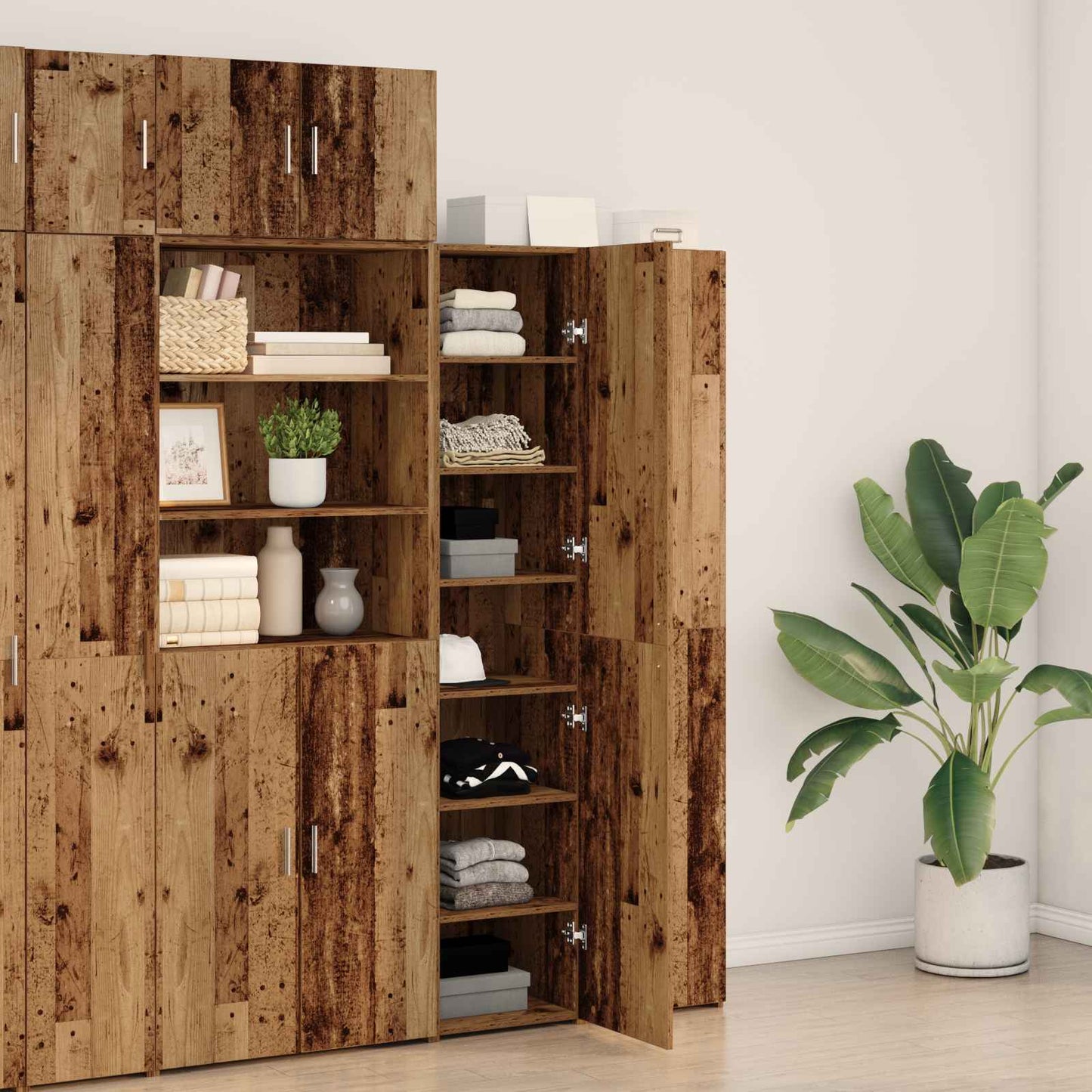 Highboard Gammelt træ 40 x 42,5 x 185 cm