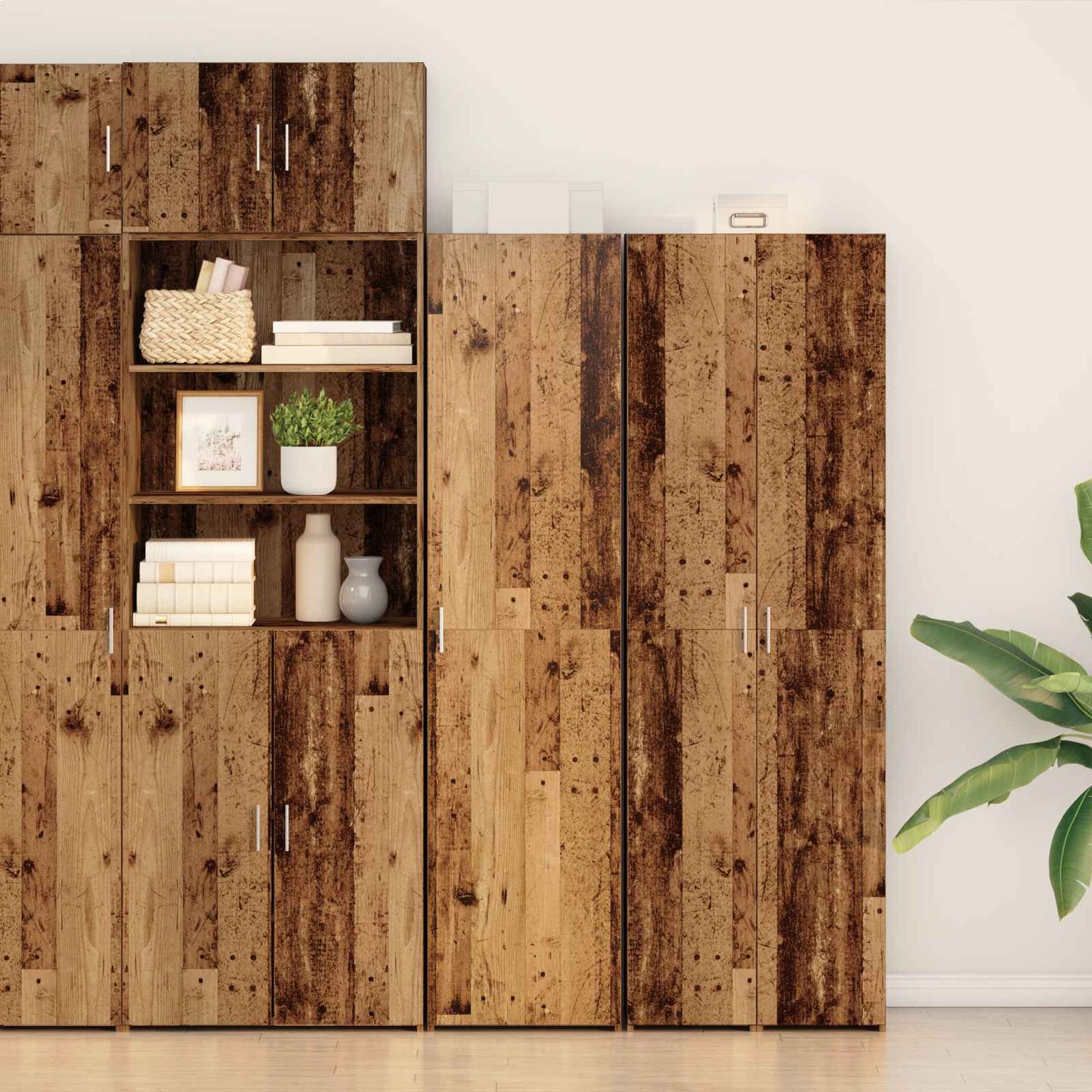 Highboard Gammelt træ 45 x 42,5 x 185 cm