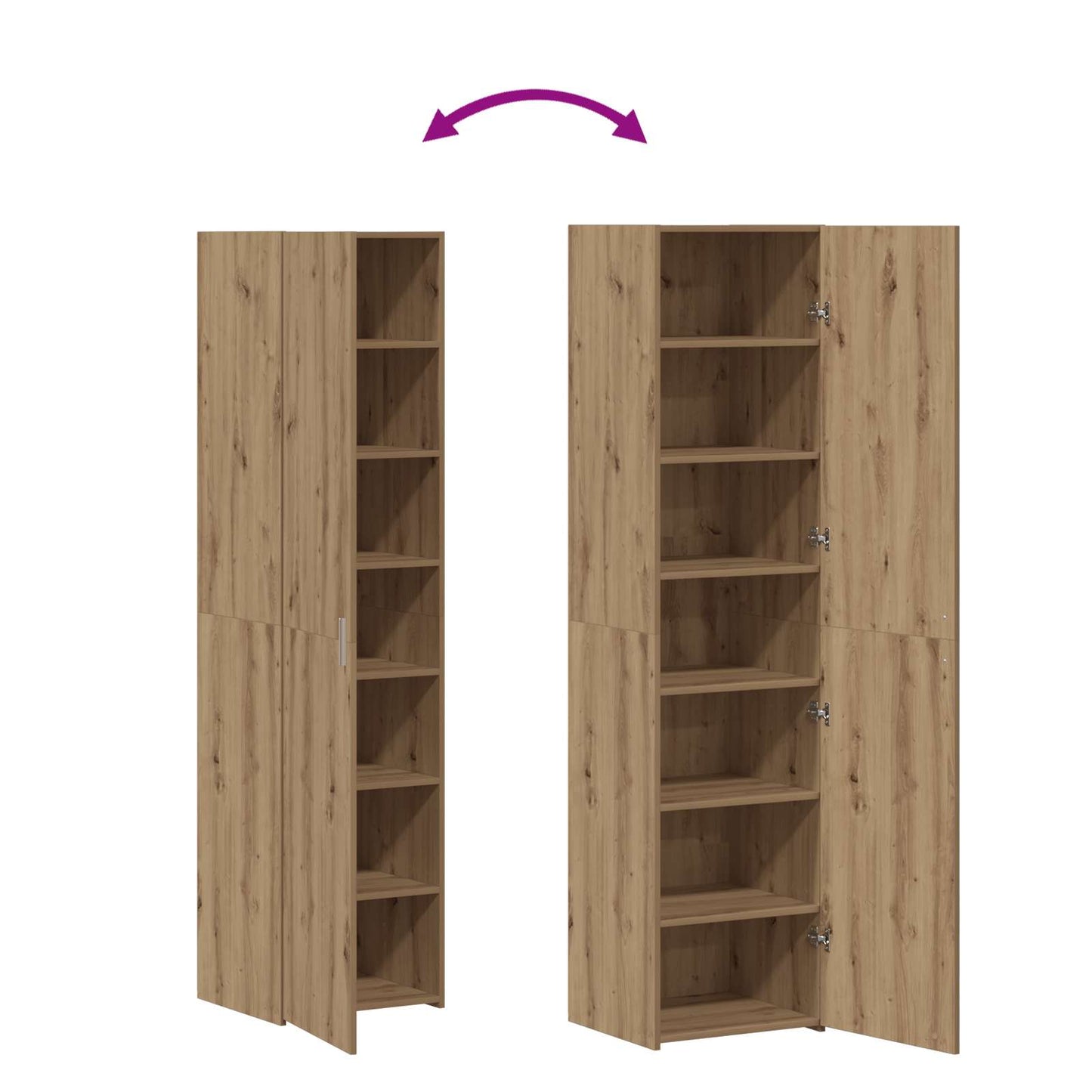 Highboard Artisan Egetræ 45 x 42,5 x 185 cm