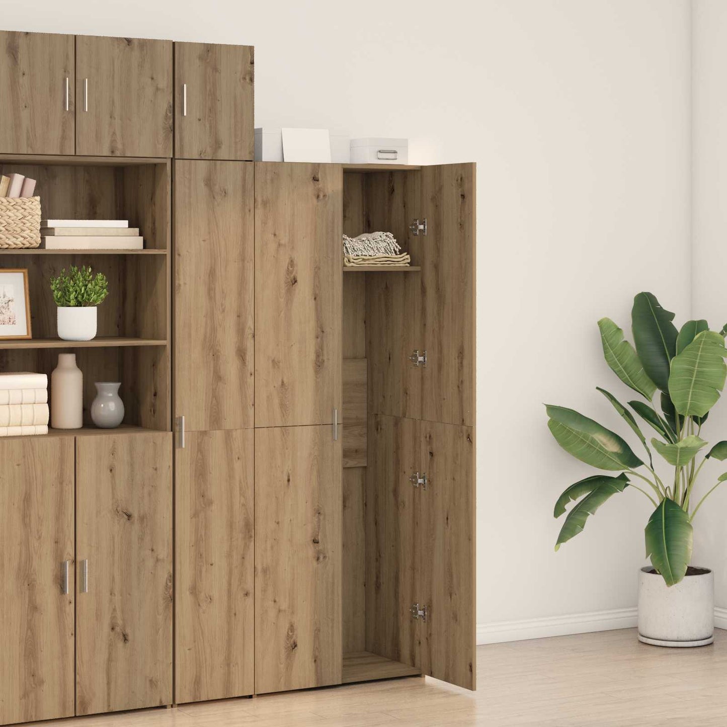 Highboard Artisan Egetræ 70 x 42,5 x 185 cm