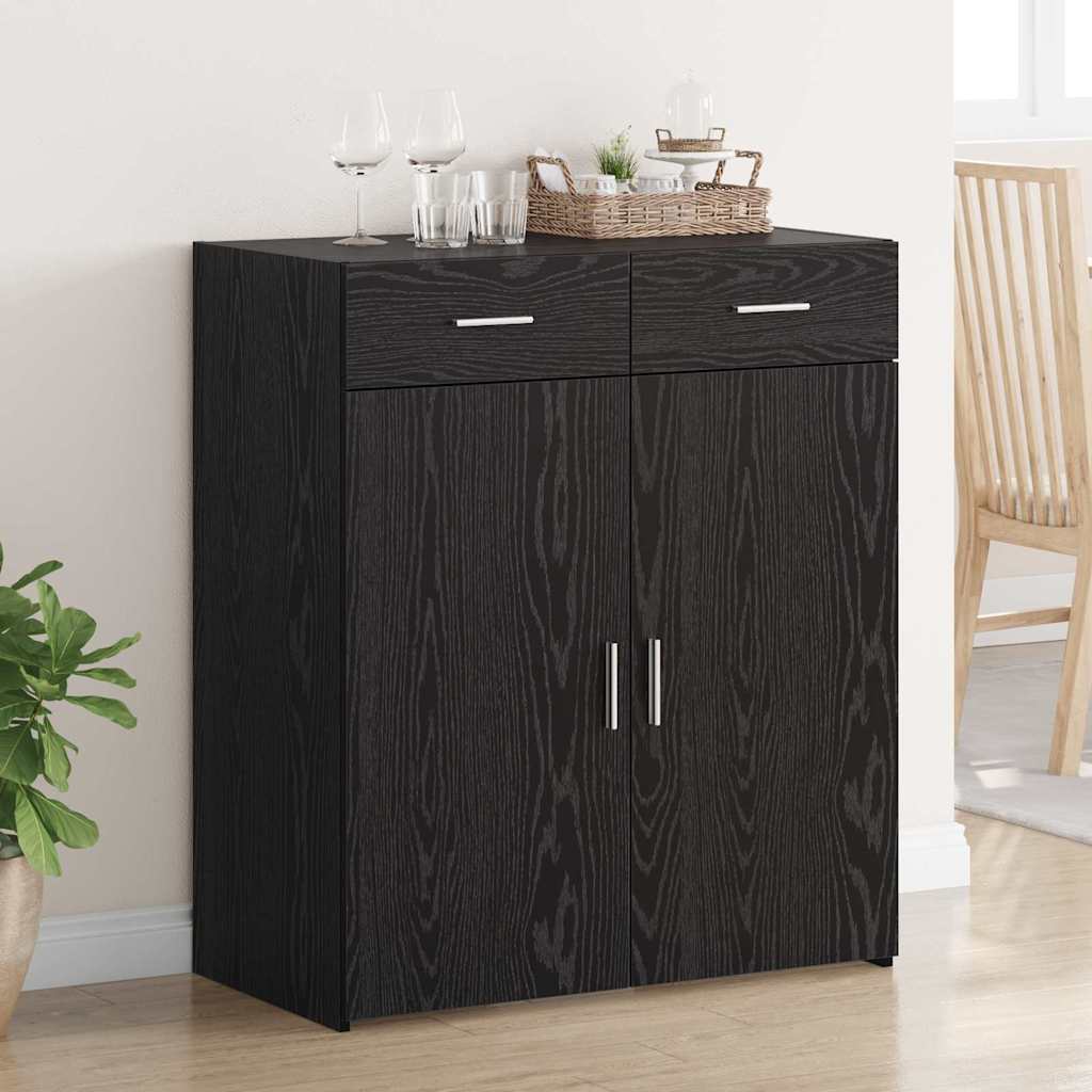 Opbevaringsskab Sort eg 80 x 42,5 x 93 cm