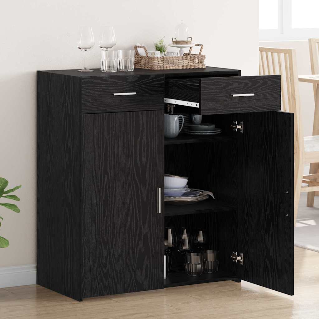 Opbevaringsskab Sort eg 80 x 42,5 x 93 cm