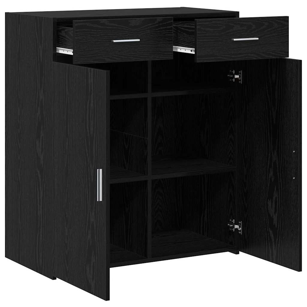 Opbevaringsskab Sort eg 80 x 42,5 x 93 cm