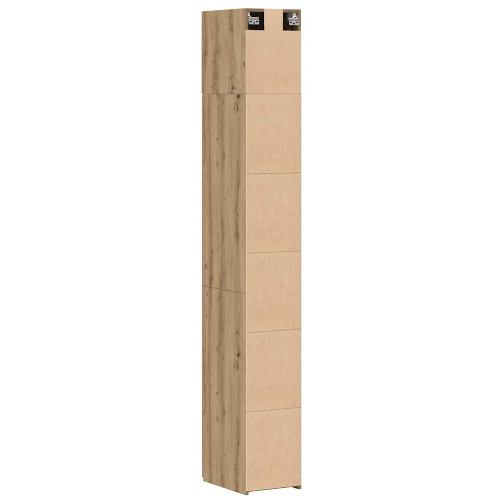 Opbevaringsskab med hylder Artisan-eg 30 x 42,5 x 225 cm