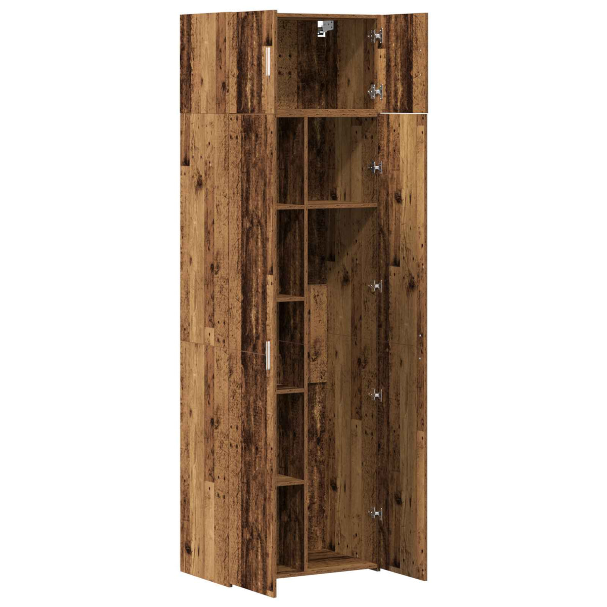 Opbevaringsskab 2 stk. Gammelt træ 70 x 42,5 x 185 cm
