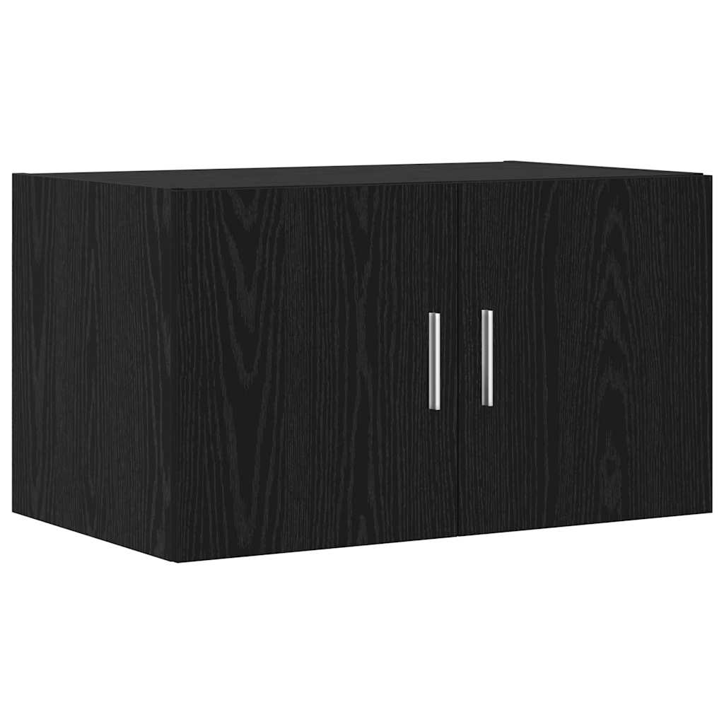 Opbevaringsskab 2 stk. Sort eg 70 x 42,5 x 185 cm