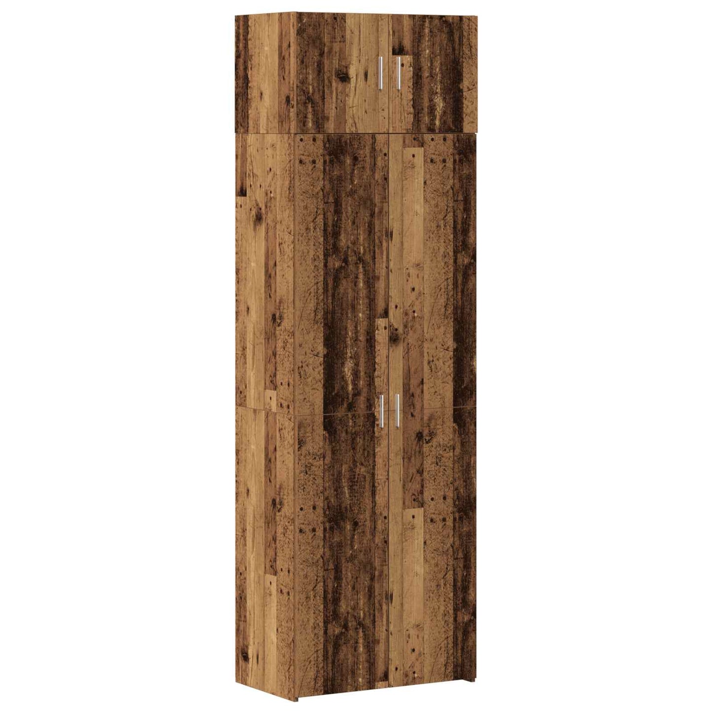 Opbevaringsskab 2 stk. Gammelt træ 70 x 42,5 x 225 cm