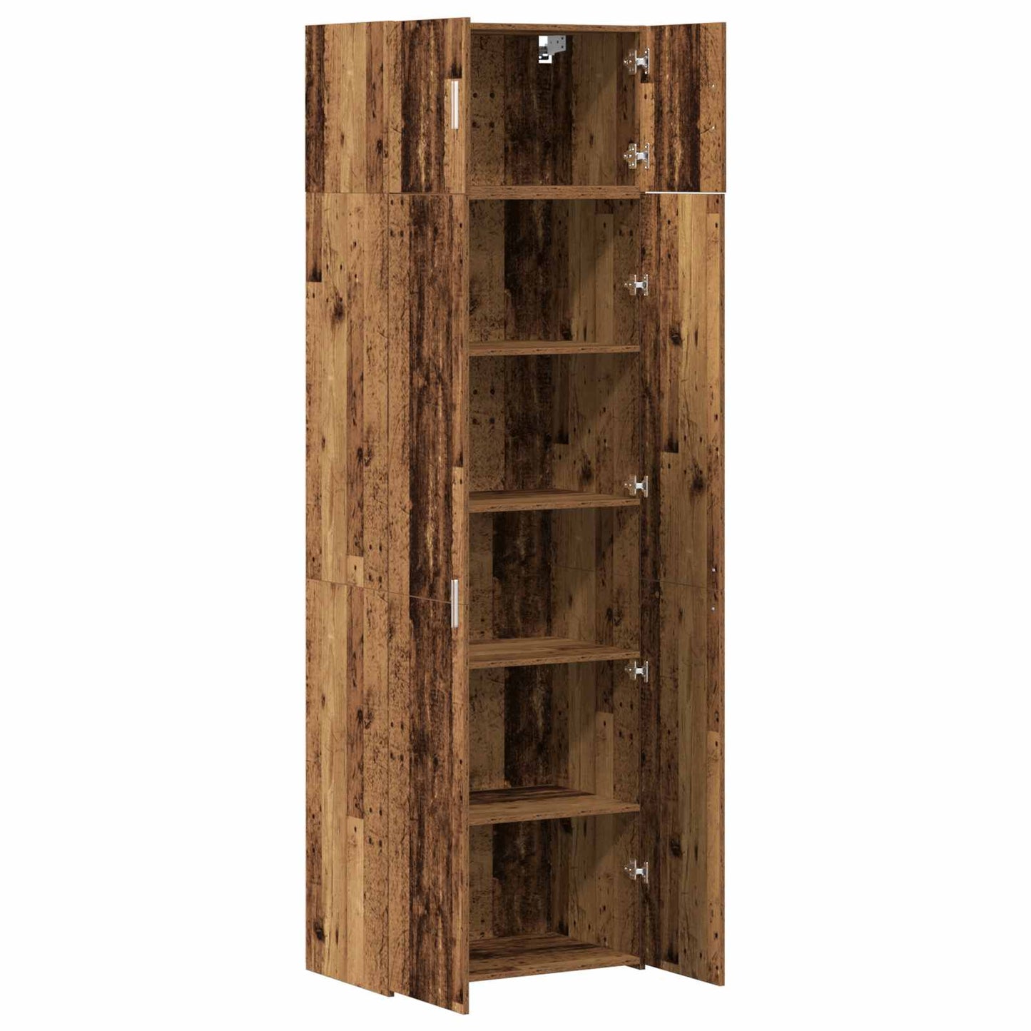 Opbevaringsskab 2 stk. Gammelt træ 70 x 42,5 x 225 cm