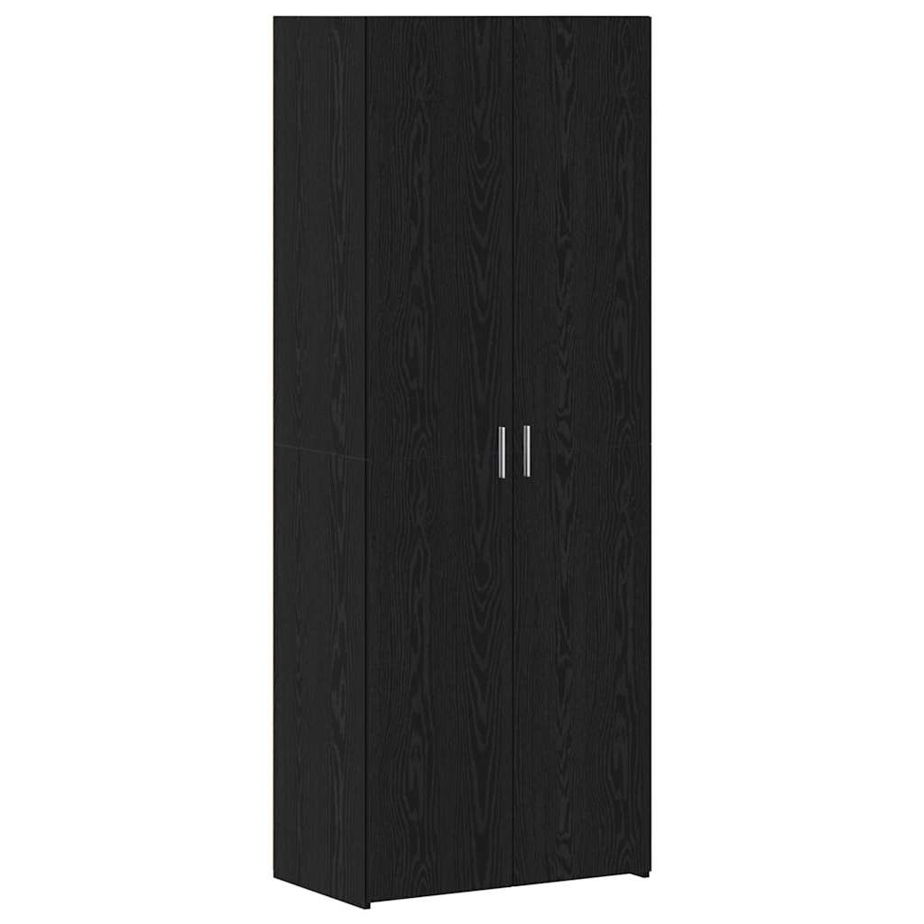 Opbevaringsskab 3 stk. Sort eg 70 x 42,5 x 225 cm