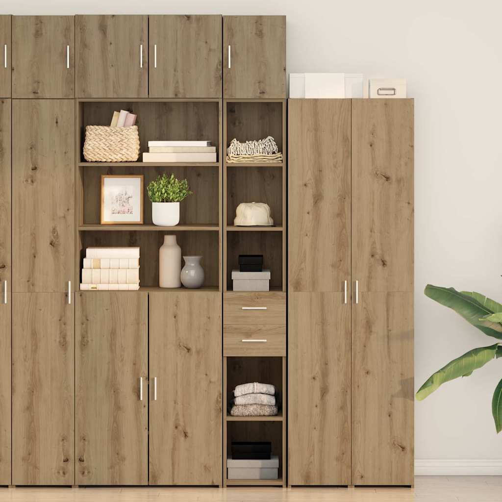 Opbevaringsskab 2 stk. Artisan Egetræ 30 x 42,5 x 225 cm