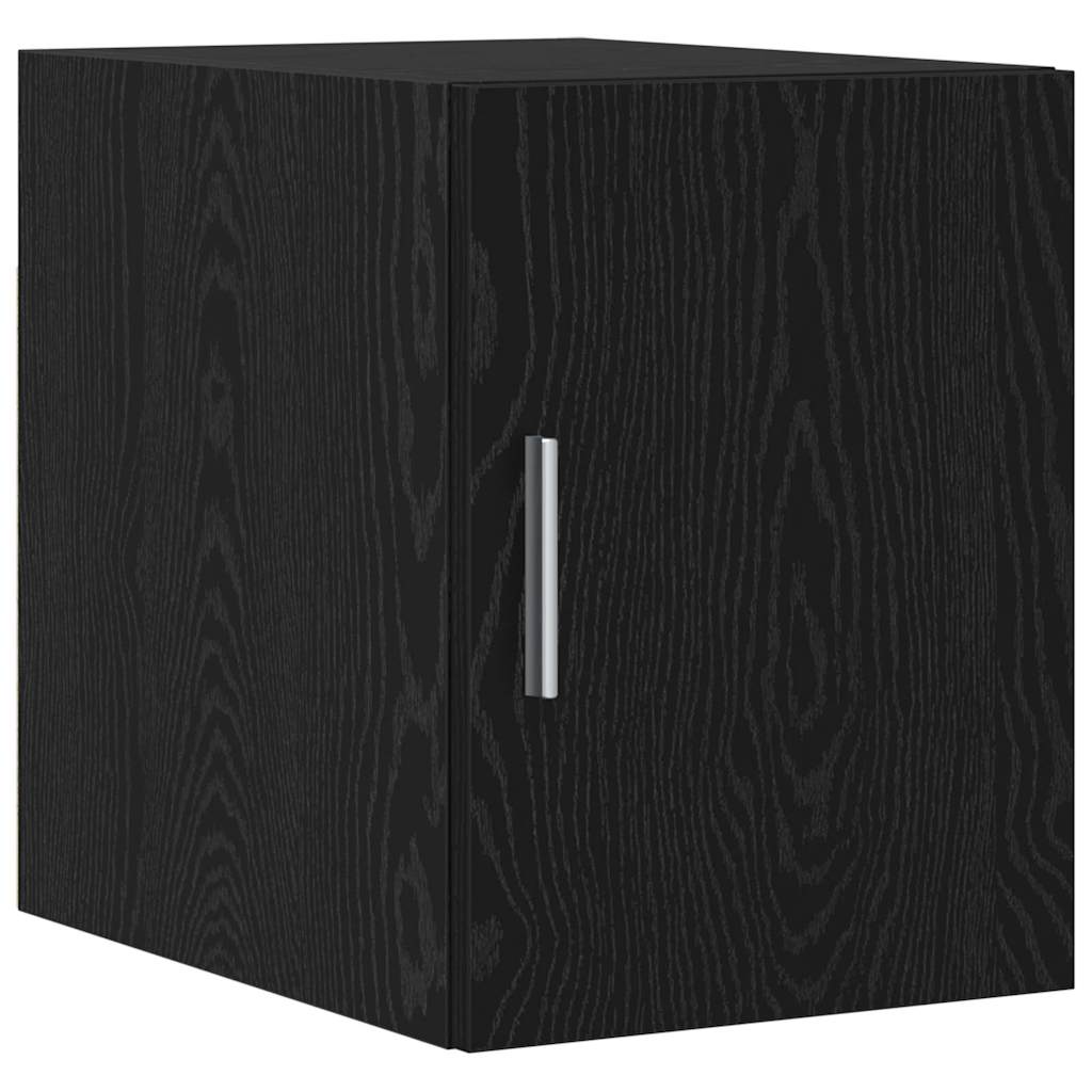 Opbevaringsskab 2 stk. Sort eg 30 x 42,5 x 225 cm