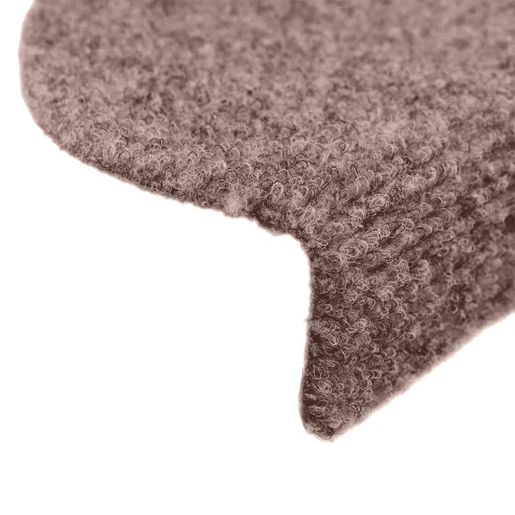 trappemåtter selvklæbende 20 stk. 65x21x4 cm lys brune halvrund store