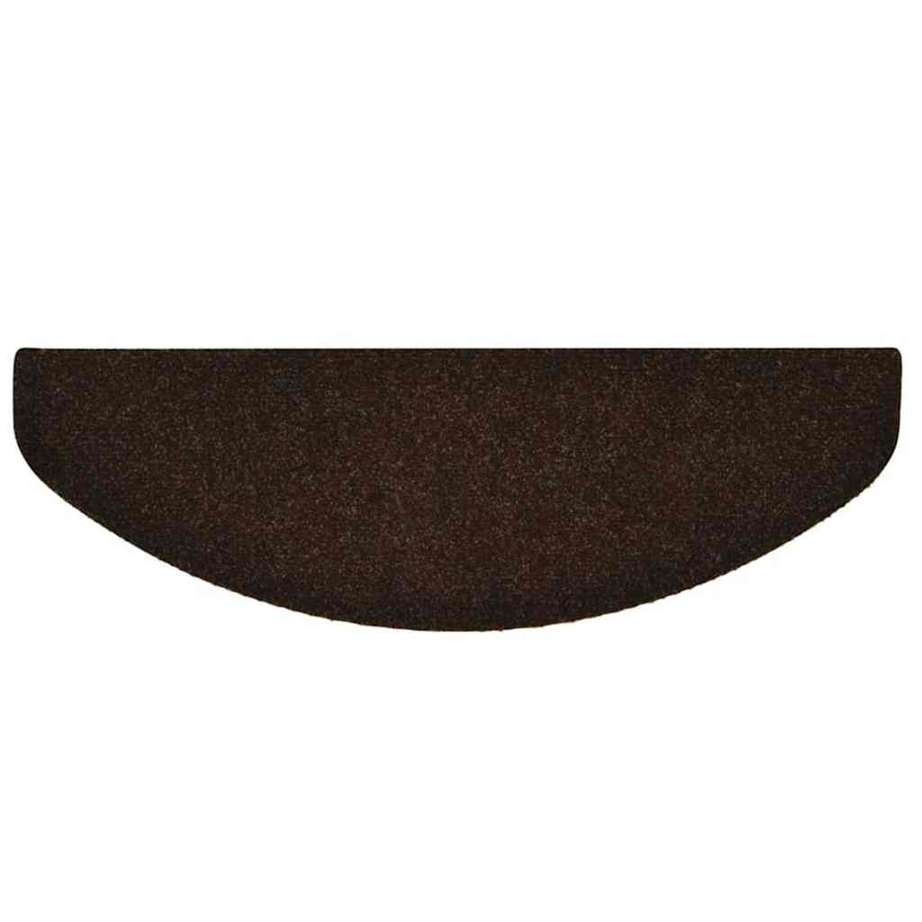 trappemåtter selvklæbende 20 stk. 65x21x4 cm brune halvrunde store
