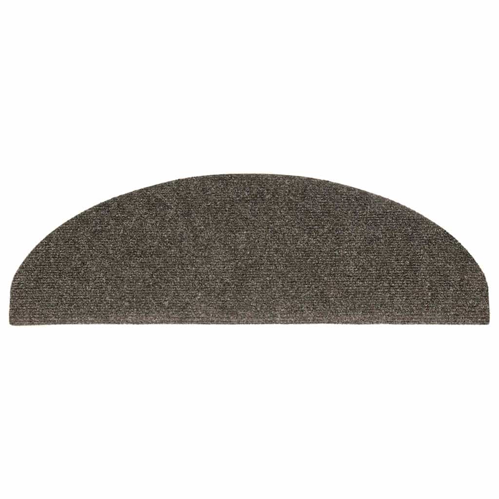 trappemåtter selvklæbende 20 stk. 65x21x4 cm antracit halvrund store
