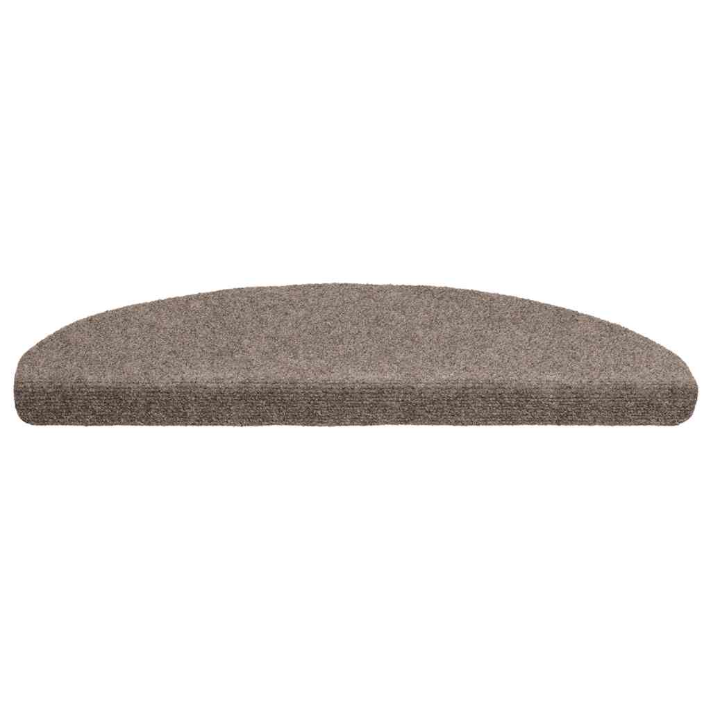trappemåtter selvklæbende 20 stk. 65x21x4 cm beige halvrunde store