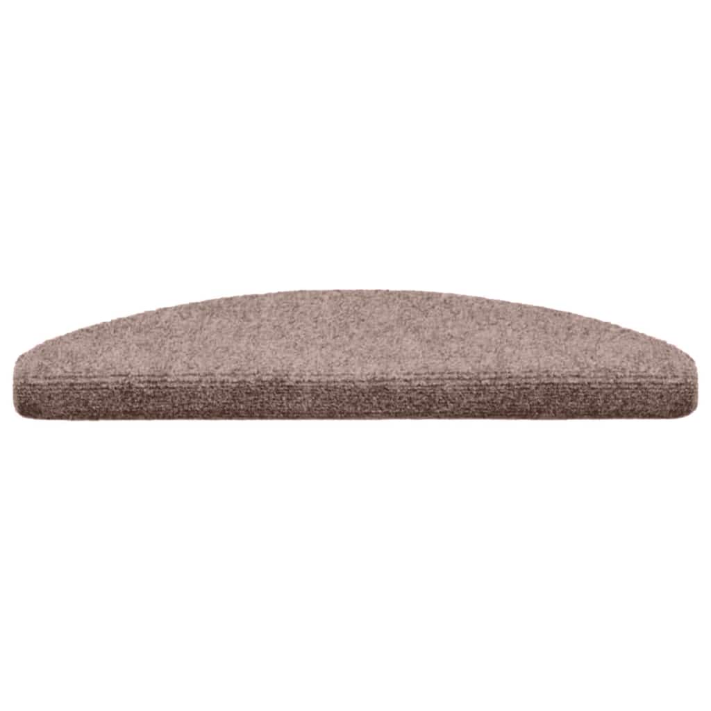 trappemåtter selvklæbende 30 stk. 65x21x4 cm lys brune halvrund store