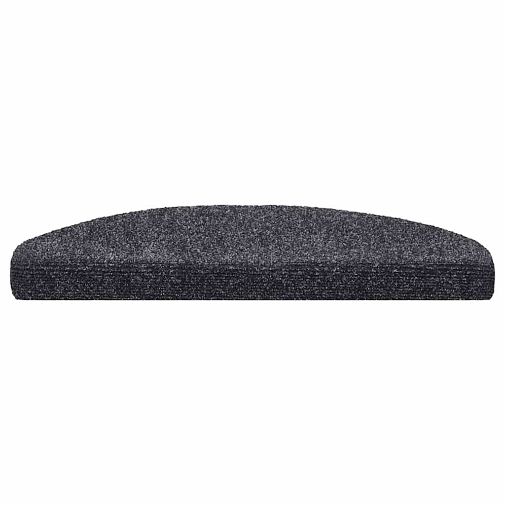trappemåtter selvklæbende 30 stk. 65x21x4 cm mørkegrå halvrunde store