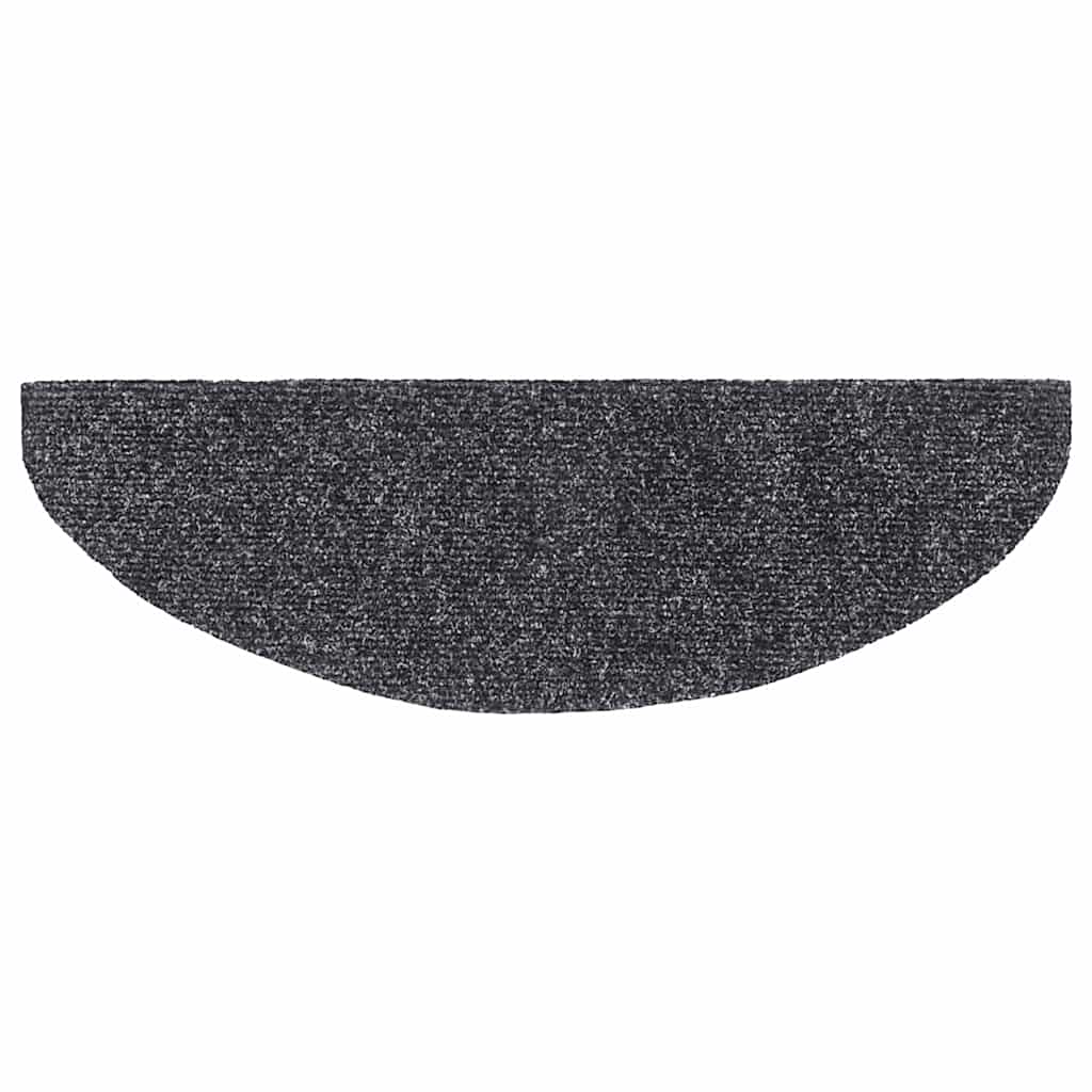 trappemåtter selvklæbende 30 stk. 65x21x4 cm mørkegrå halvrunde store