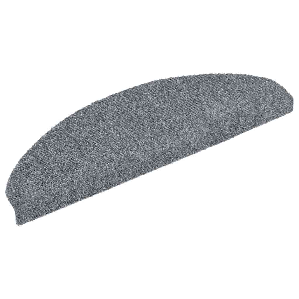 trappemåtter selvklæbende 30 stk. 65x21x4 cm lysegrå halvrunde store