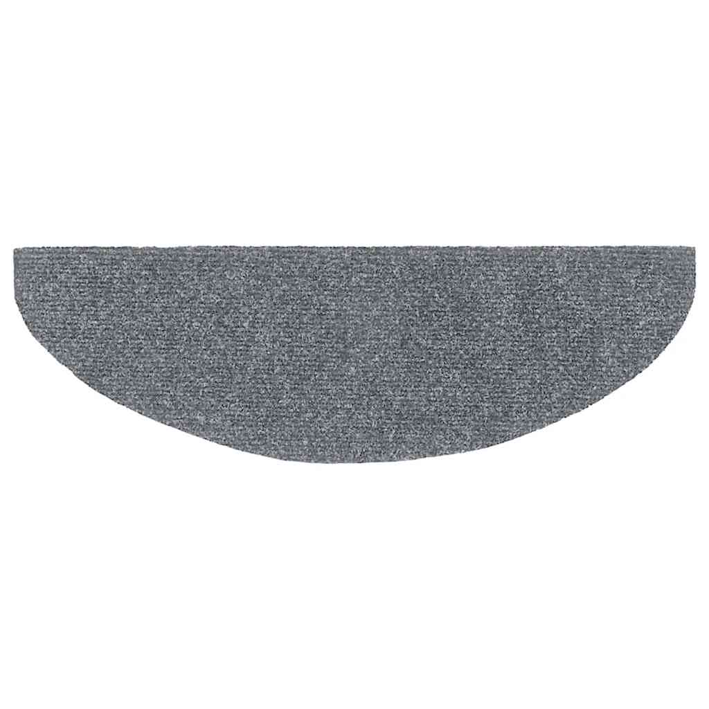 trappemåtter selvklæbende 30 stk. 65x21x4 cm lysegrå halvrunde store