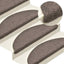 trappemåtter selvklæbende 30 stk. 65x21x4 cm beige halvrunde store