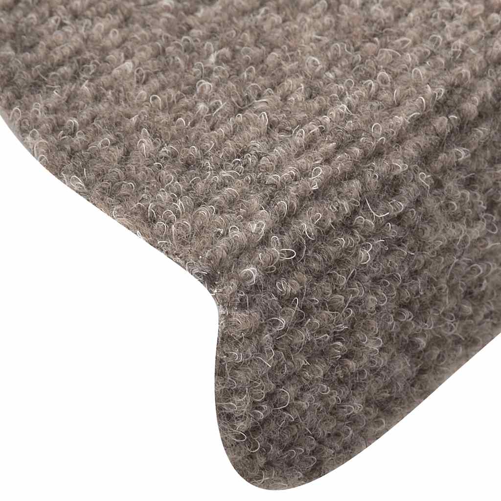 trappemåtter selvklæbende 30 stk. 65x21x4 cm beige halvrunde store