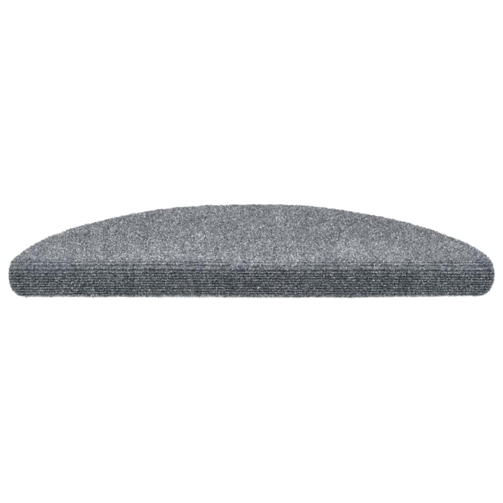 trappemåtter selvklæbende 20 stk. 56x17x3 cm lysegrå halvrunde