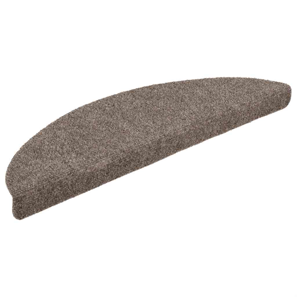 trappemåtter selvklæbende 20 stk. 56x17x3 cm beige halvrunde