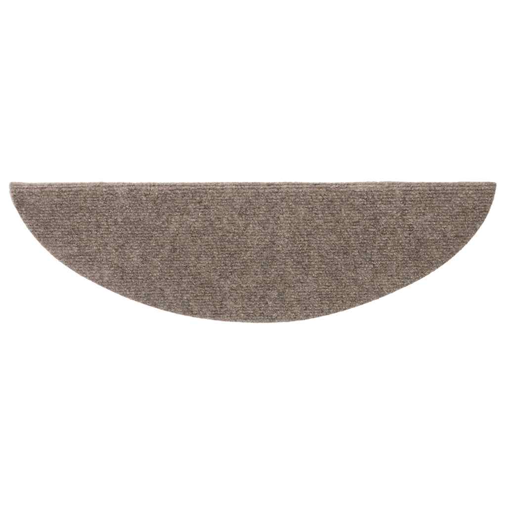 trappemåtter selvklæbende 20 stk. 56x17x3 cm beige halvrunde