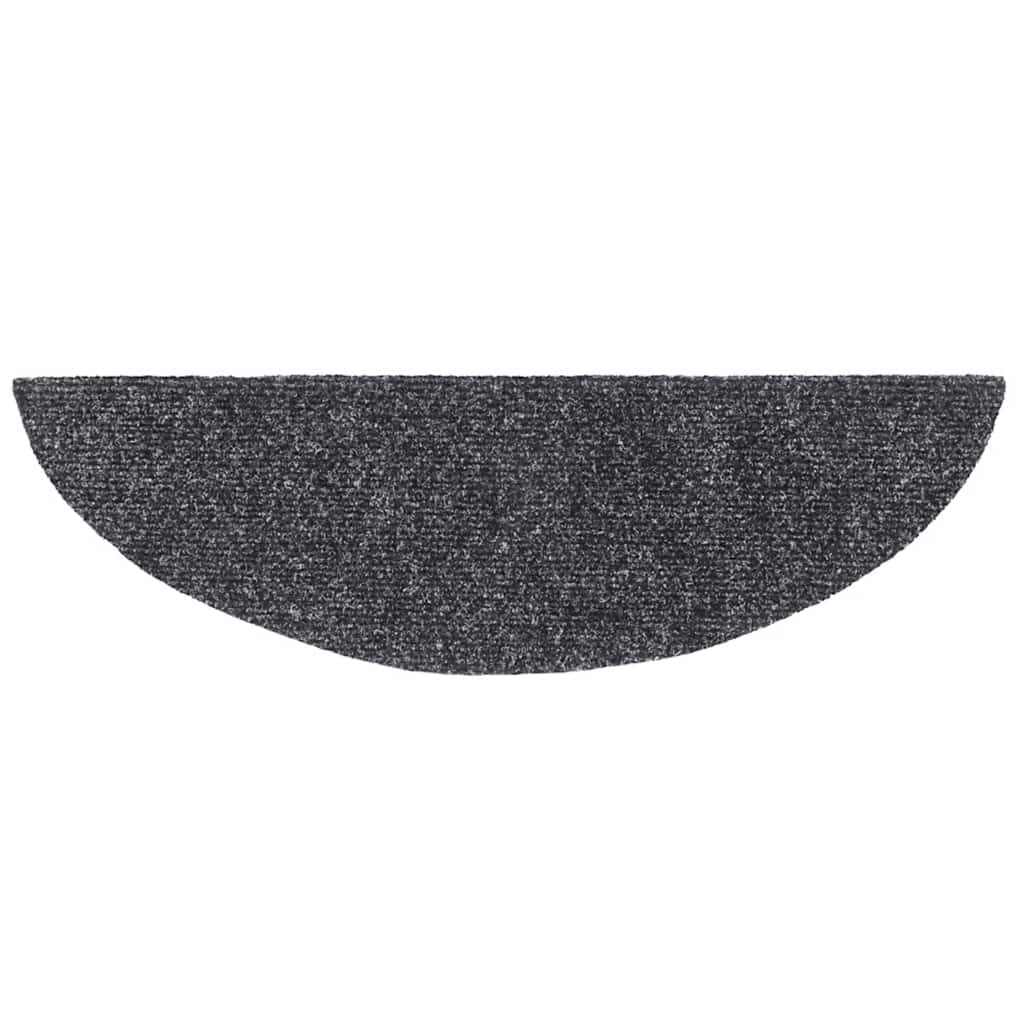 trappemåtter selvklæbende 30 stk. 56x17x3 cm mørkegrå halvrunde