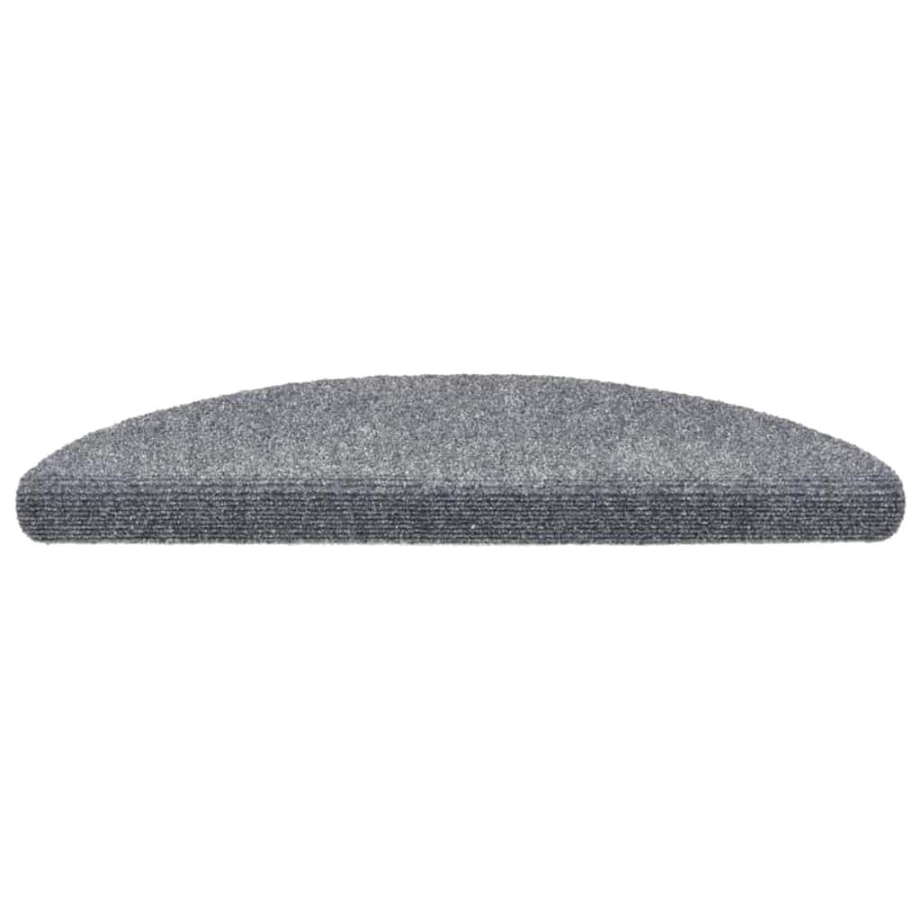 trappemåtter selvklæbende 30 stk. 56x17x3 cm lysegrå halvrunde