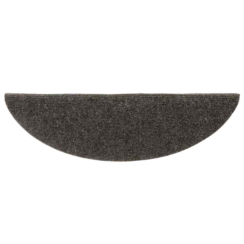 trappemåtter selvklæbende 30 stk. 56x17x3 cm antracit halvrunde