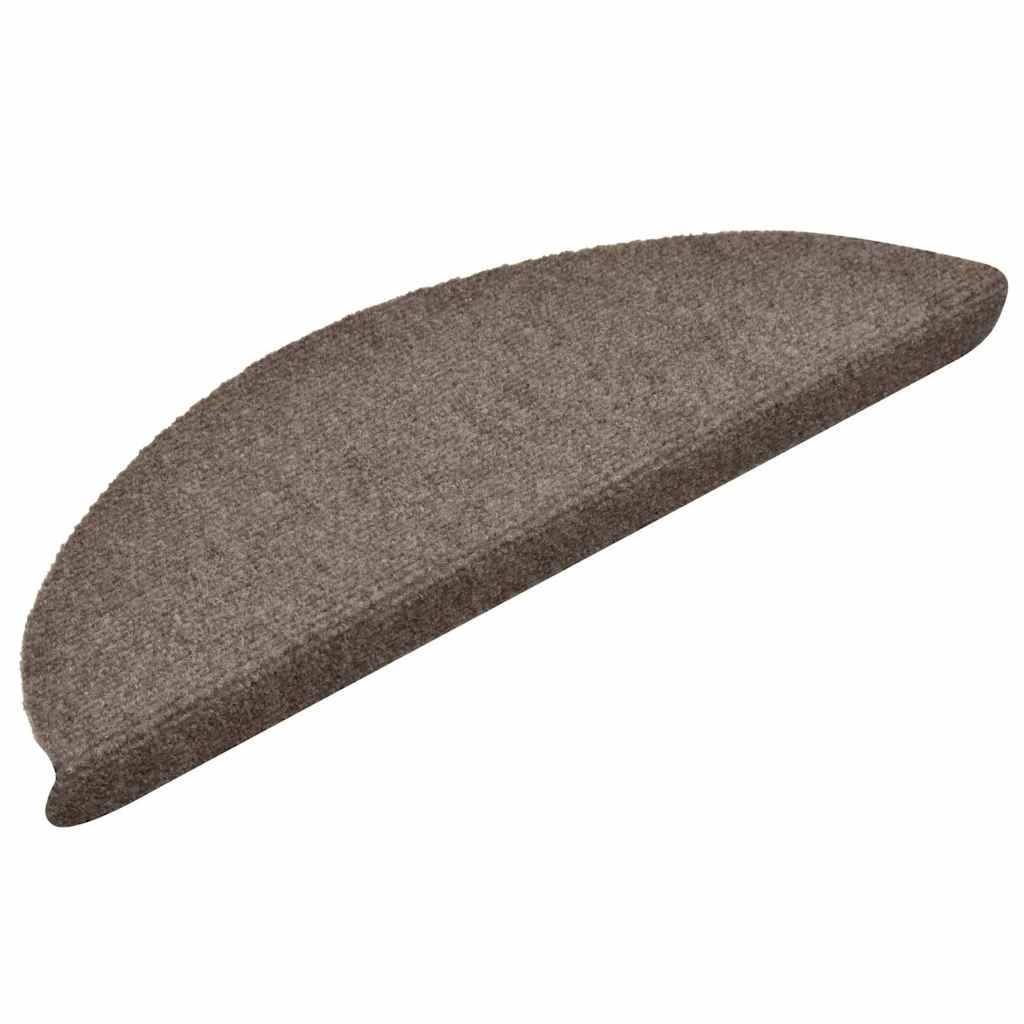 trappemåtter selvklæbende 30 stk. 56x17x3 cm beige halvrunde