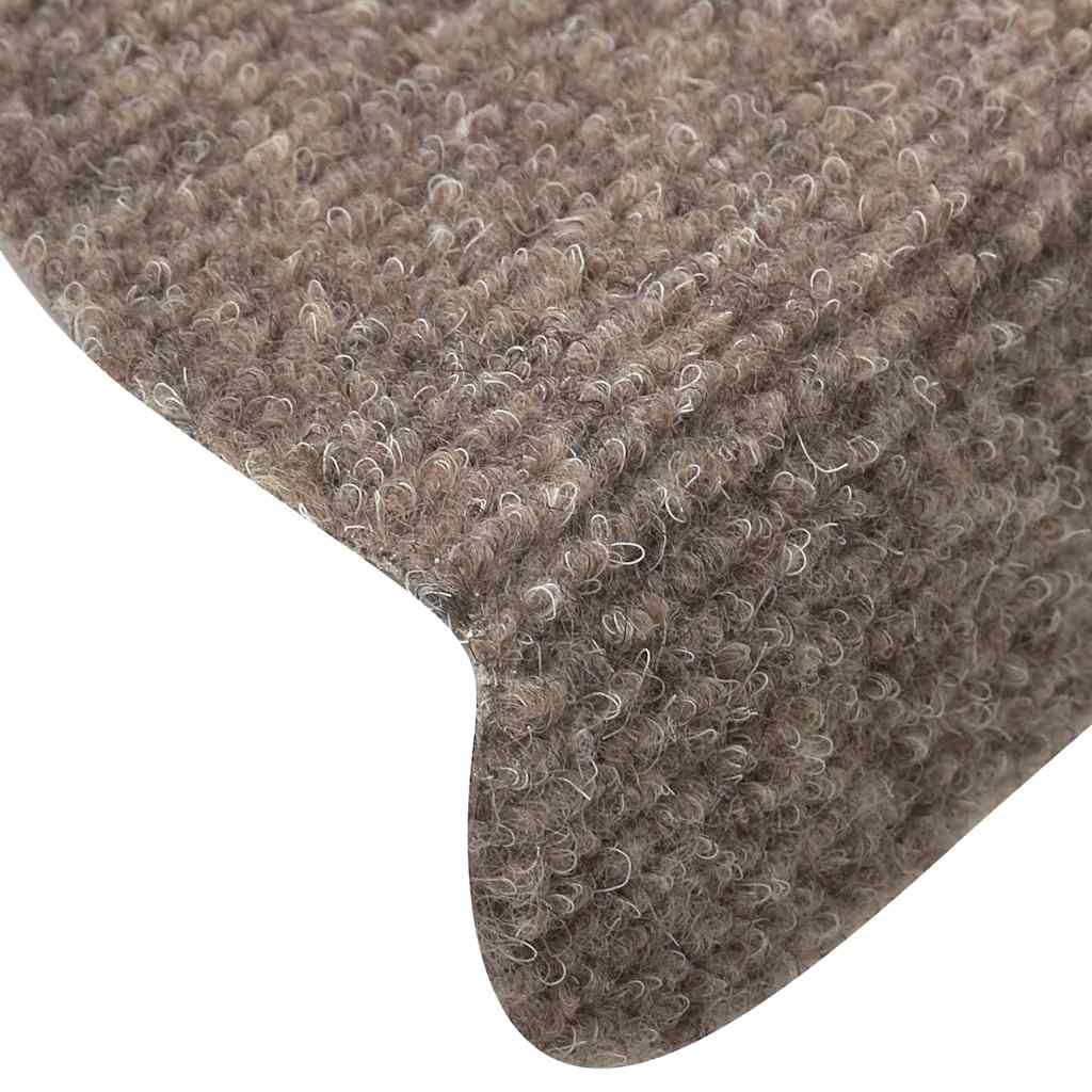 trappemåtter selvklæbende 30 stk. 56x17x3 cm beige halvrunde