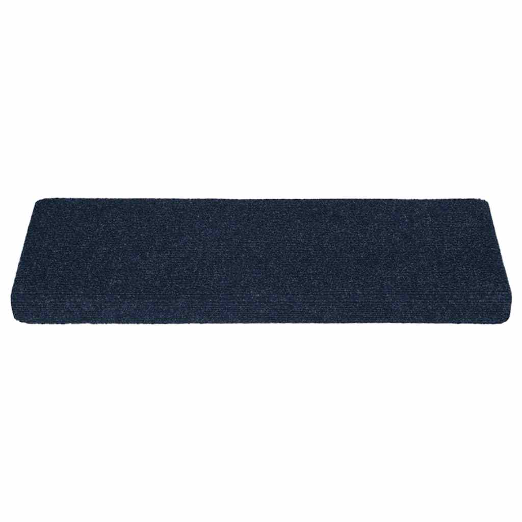 trappemåtter selvklæbende 30 stk. 65x21x4 cm marineblå rektangulær kant