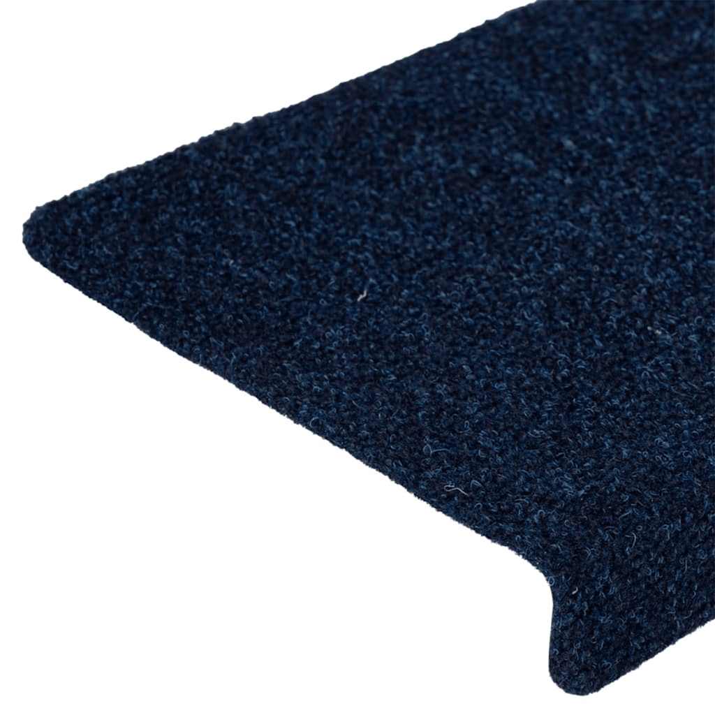 trappemåtter selvklæbende 30 stk. 65x21x4 cm marineblå rektangulær kant