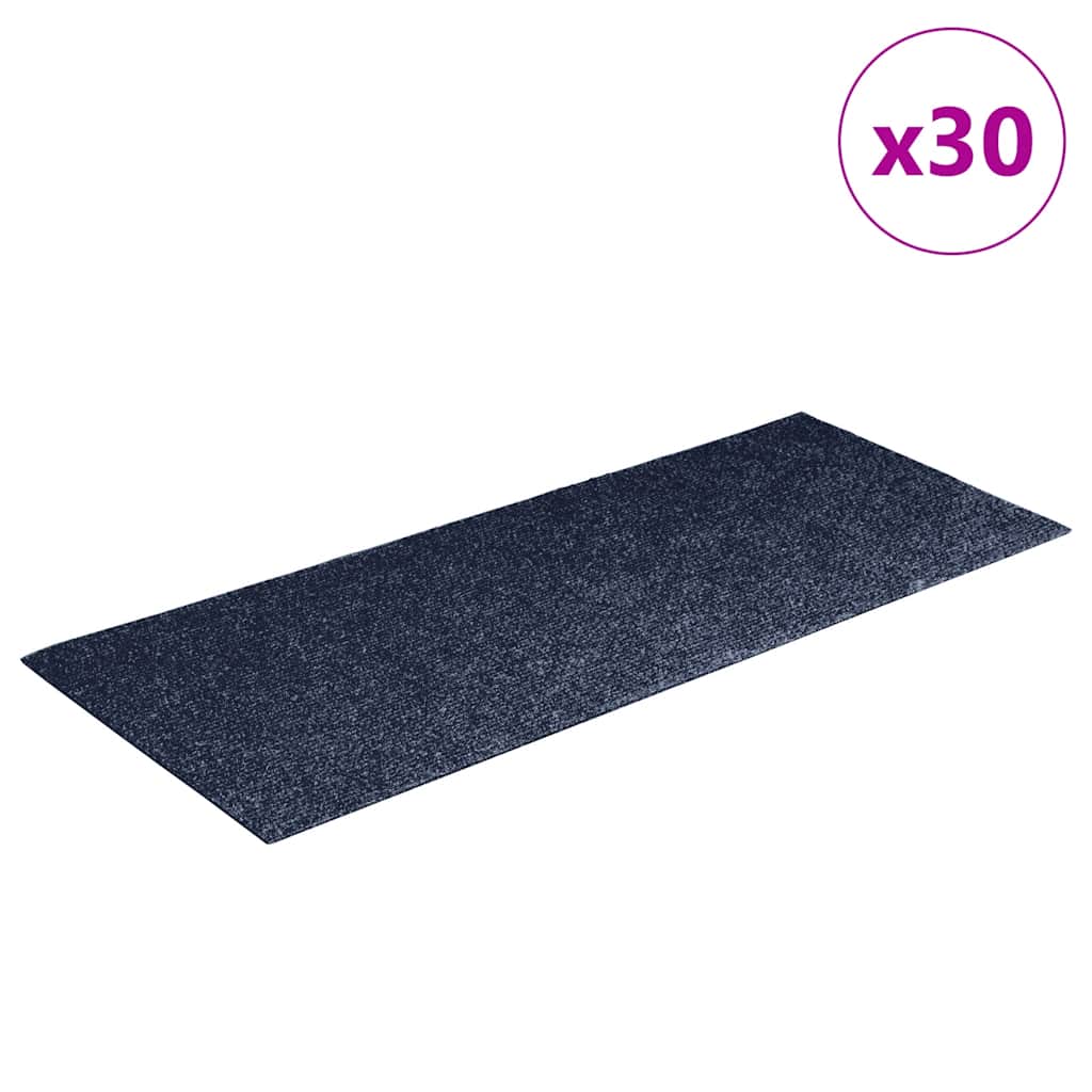 trappemåtter selvklæbende 30 stk. 60x25 cm gråblå rektangulære