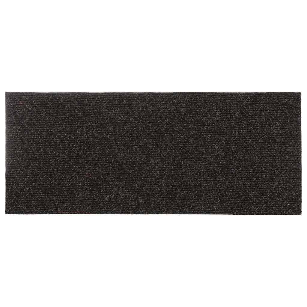 trappemåtter selvklæbende 30 stk. 60x25 cm mørkebrune rektangulære