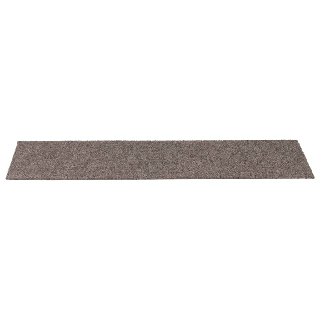 trappemåtter selvklæbende 30 stk. 76x20 cm beige rektangulære