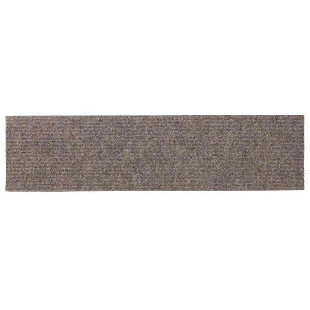 trappemåtter selvklæbende 30 stk. 76x20 cm beige rektangulære