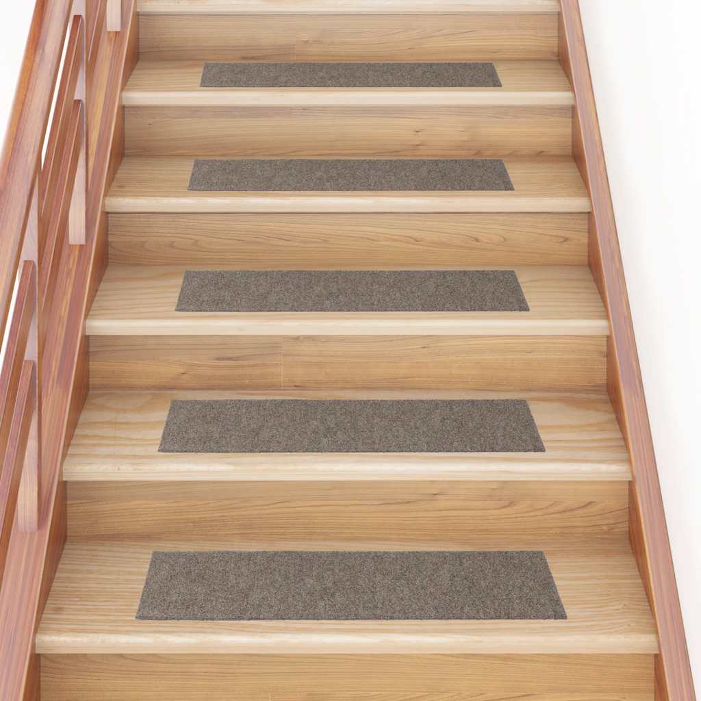 trappemåtter selvklæbende 30 stk. 76x20 cm beige rektangulære