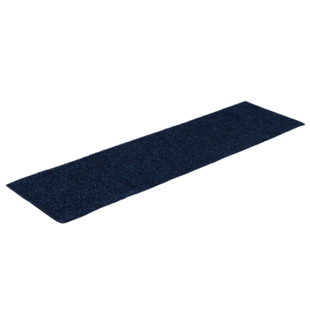 trappemåtter selvklæbende 30 stk. 76x20 cm marineblå rektangulære