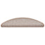 trappemåtter 30 stk. 56x17x3 cm lysebrune halvrunde