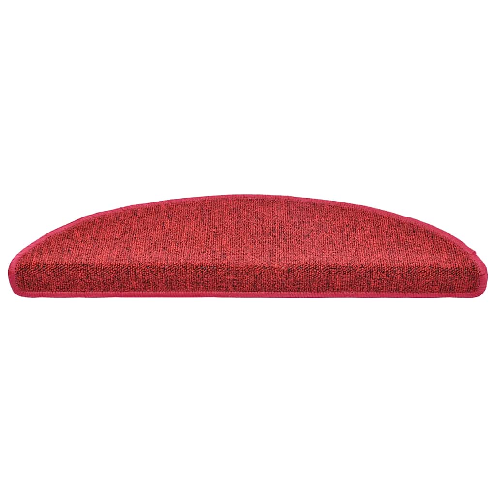 trappemåtter 30 stk. 56x17x3 cm rød halvrund