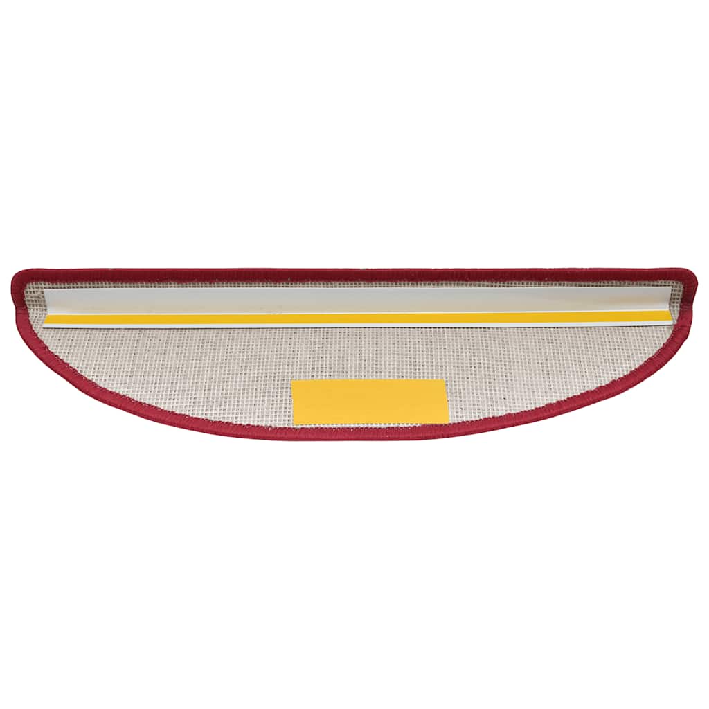 trappemåtter 30 stk. 56x17x3 cm rød halvrund